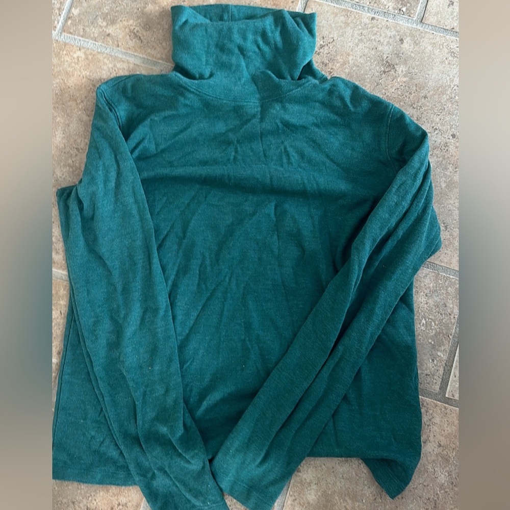 St. John bay medium green turtle neck